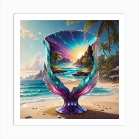 Glass On The Beach Art Print