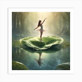 Ballerina In The Forest Art Print