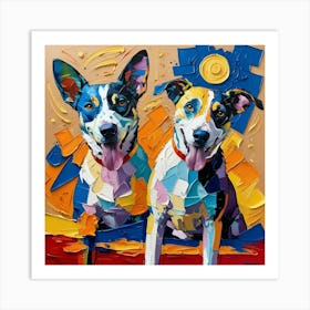 Two Dogs 3 Art Print