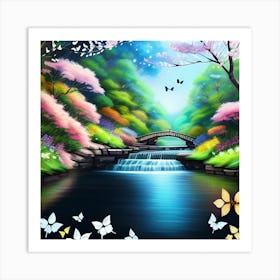 Asian Landscape Painting 1 Art Print