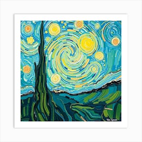 Starry Night 17 Art Print