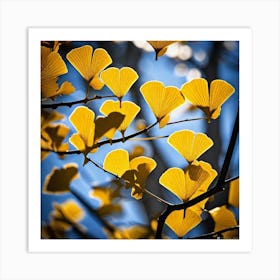 Ginkgo Leaves 7 Art Print