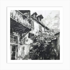 Balcony Of A House Art Print