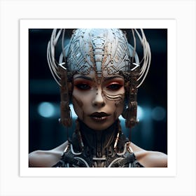 Futuristic Woman 19 Art Print