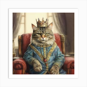 King Cat 8 Art Print