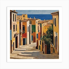 Street In A Town Art Print