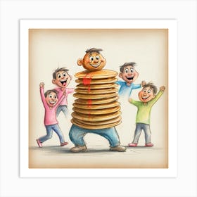 Pancakes 4 Art Print