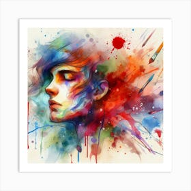 Portrait Of A Woman 8 Art Print