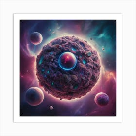 Space Planet Art Print