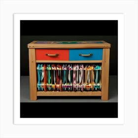 Colorful Dresser Art Print