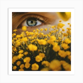 Yellow Flowers 17 Art Print