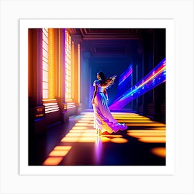 Girl In A Dress 1 Art Print