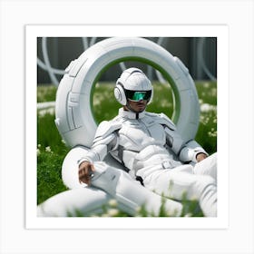 Futuristic Man 138 Art Print