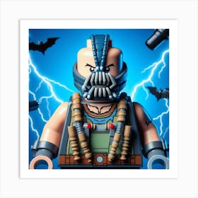 Bane from Batman in Lego style 1 Art Print