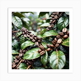 Coffee Beans On A Tree 7 Art Print