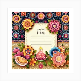 Happy Diwali Images Templates Design S (9) Art Print