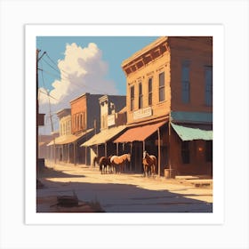 Old West Town 26 Art Print