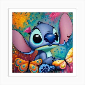 Stitch Art Print