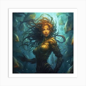 The Mermaid 🧜‍♀️  Art Print