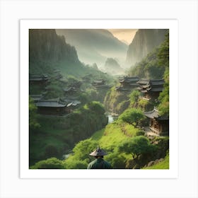 Chinese Village Art Print