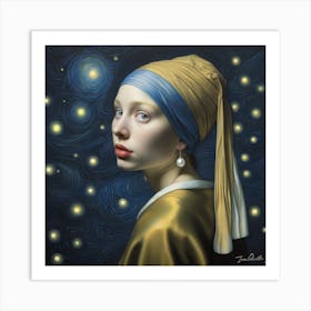 Girl With A Pearl Earring Art Print 1 Art Print