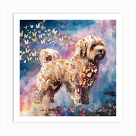 Butterfly Dog 1 Art Print