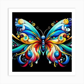 Colorful Butterfly 4 Art Print