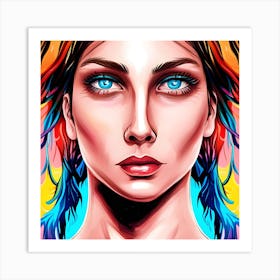 Portrait Of A Woman 3 Art Print