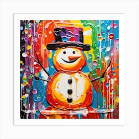 Snowman 3 Art Print