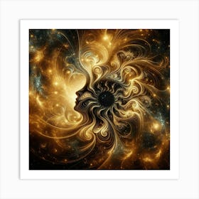 Abstract Nebula Art Print