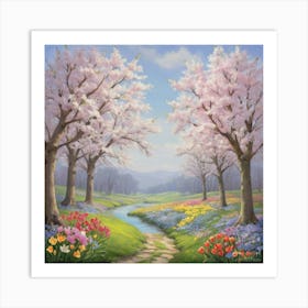 Promise Of Spring Square Art Print 1 Art Print