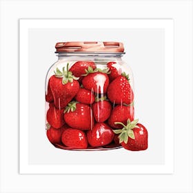 Strawberry Jar 7 Art Print