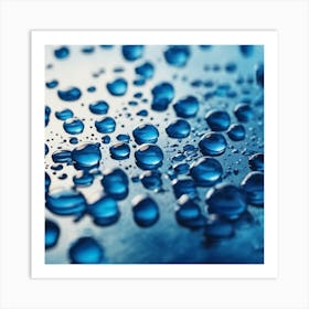 water droplets Art Print