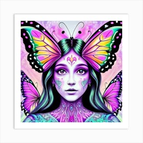 Butterfly Girl Art Print