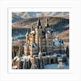 Russian Snowy Castle Art Print