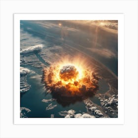 Atomic Explosion Art Print