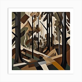 Forest Abstract Forest Art Print