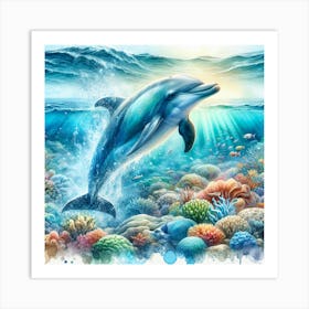 Dolphin Art Print