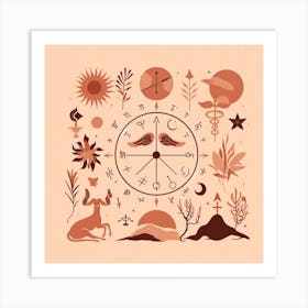 astrology minimalist 4 Art Print