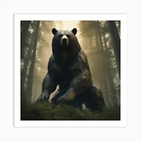 Bear In The Forest 30 Art Print