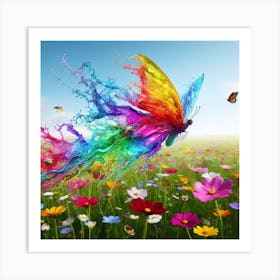 Elementess Butterfly 1 Art Print