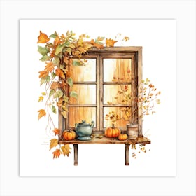 Autumn Window 2 Art Print