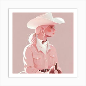 Cowgirl 7 Art Print