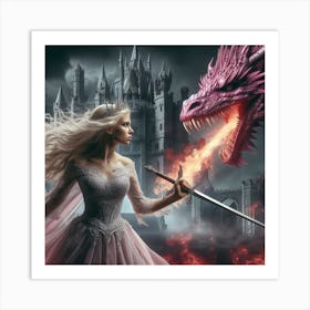 Dragon Temptress Art Print