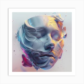 Face It 1 Abstract Painting Art Print