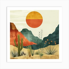 Desert Canvas Print Art Print