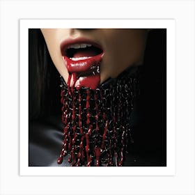 Bloody Mouth 1 Art Print