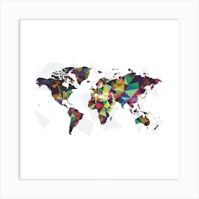 World Map 3 Art Print