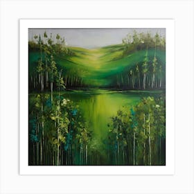 Default Original Landscape Plants Oil Painting 28 Art Print