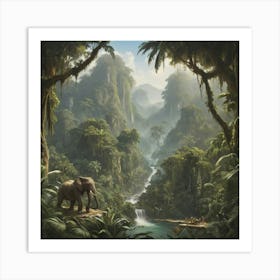 Jungle paintings art print 2 Art Print